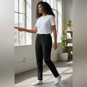 NWOT Zenana Women’s Plus Size Black Ankle Length Cotton Leggings - Size 2XL